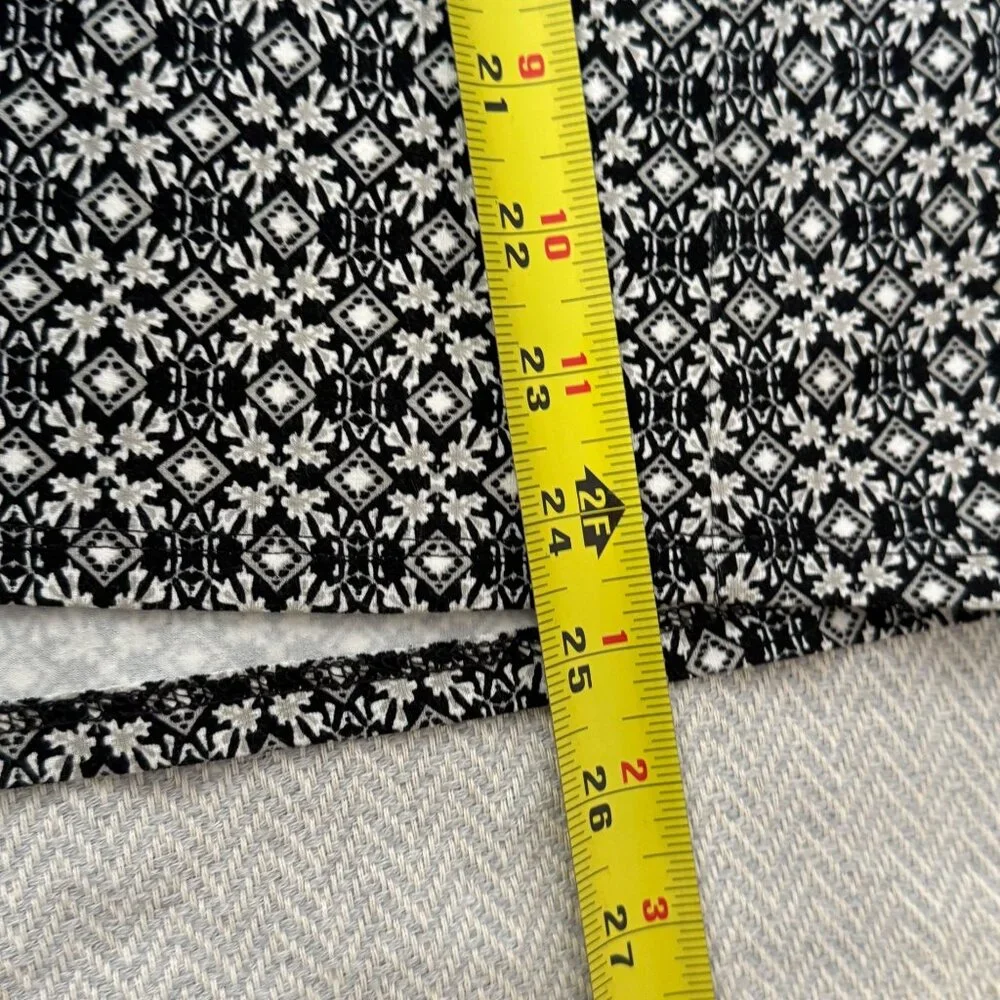 J Jill Skirt Womens 3X Black White Wearever Collection‎ NWT Office Casual